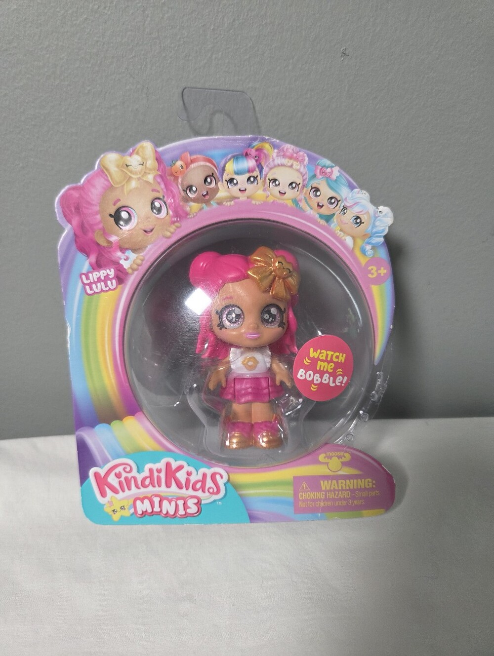 Minis Lippy Lulu Pink Doll with Gold Accents